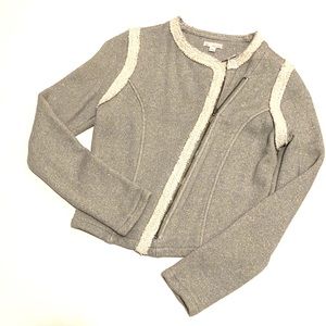 Adorable cropped jacket. Excellent condition- no wear.